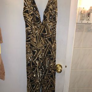Black & Gold Jumpsuit